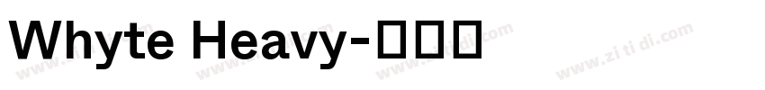 Whyte Heavy字体转换